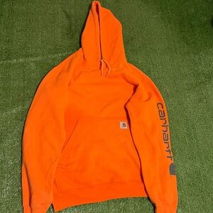 Carhartt Men's Bright Orange Hoodie